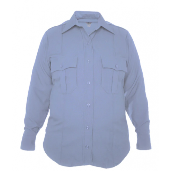 WOMEN'S LS TEXTROP2 POLYESTER BUTTON DOWN SHIRT